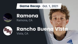 Recap: Ramona  vs. Rancho Buena Vista  2021