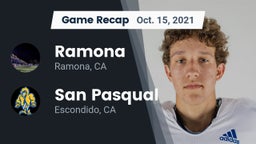 Recap: Ramona  vs. San Pasqual  2021