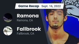 Recap: Ramona  vs. Fallbrook  2022