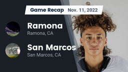 Recap: Ramona  vs. San Marcos  2022