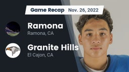 Recap: Ramona  vs. Granite Hills  2022