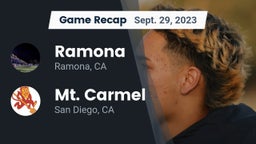 Recap: Ramona  vs. Mt. Carmel  2023