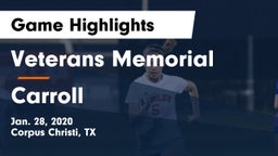 Veterans Memorial  vs Carroll  Game Highlights - Jan. 28, 2020