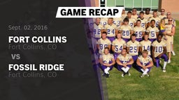 Recap: Fort Collins  vs. Fossil Ridge  2016