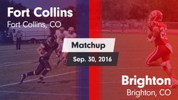 Matchup: Fort Collins High vs. Brighton  2016