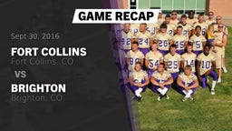 Recap: Fort Collins  vs. Brighton  2016