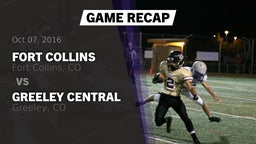 Recap: Fort Collins  vs. Greeley Central  2016