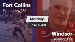 Matchup: Fort Collins High vs. Windsor  2016