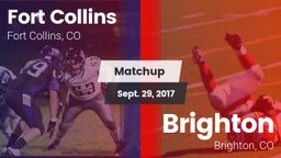 Matchup: Fort Collins High vs. Brighton  2017