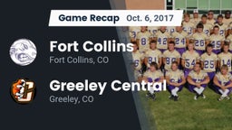 Recap: Fort Collins  vs. Greeley Central  2017