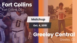 Matchup: Fort Collins High vs. Greeley Central  2018