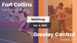 Matchup: Fort Collins High vs. Greeley Central  2018