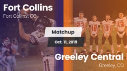 Matchup: Fort Collins High vs. Greeley Central  2019