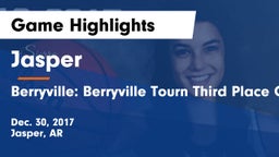 Jasper  vs Berryville: Berryville Tourn Third Place Game Game Highlights - Dec. 30, 2017