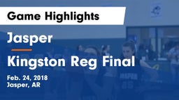 Jasper  vs Kingston Reg Final Game Highlights - Feb. 24, 2018