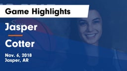 Jasper  vs Cotter  Game Highlights - Nov. 6, 2018