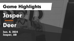 Jasper  vs Deer Game Highlights - Jan. 8, 2024