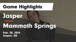 Jasper  vs Mammoth Springs Game Highlights - Feb. 28, 2024