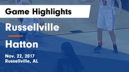 Russellville  vs Hatton Game Highlights - Nov. 22, 2017