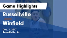 Russellville  vs Winfield  Game Highlights - Dec. 1, 2017