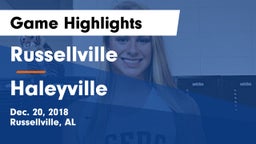 Russellville  vs Haleyville  Game Highlights - Dec. 20, 2018