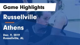 Russellville  vs Athens  Game Highlights - Dec. 9, 2019