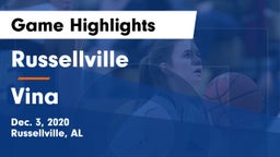 Russellville  vs Vina  Game Highlights - Dec. 3, 2020