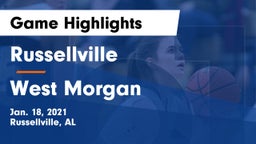 Russellville  vs West Morgan  Game Highlights - Jan. 18, 2021