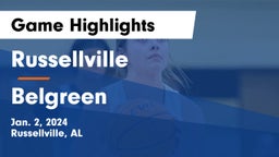 Russellville  vs Belgreen  Game Highlights - Jan. 2, 2024