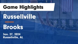 Russellville  vs Brooks  Game Highlights - Jan. 27, 2024