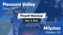 Matchup: Pleasant Valley vs. Milpitas  2016