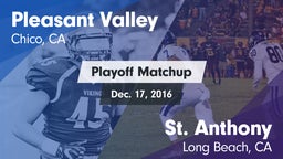 Matchup: Pleasant Valley vs. St. Anthony  2016