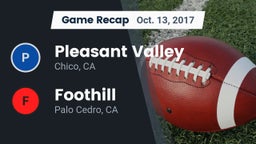 Recap: Pleasant Valley  vs. Foothill  2017