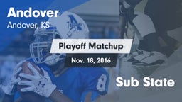 Matchup: Andover  vs. Sub State 2016
