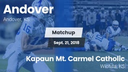 Matchup: Andover  vs. Kapaun Mt. Carmel Catholic  2018