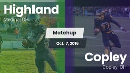 Matchup: Highland vs. Copley  2016