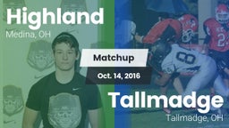 Matchup: Highland vs. Tallmadge  2016