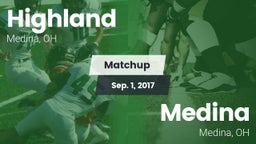 Matchup: Highland vs. Medina  2017