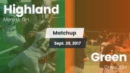 Matchup: Highland vs. Green  2017