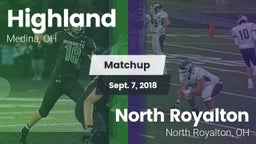 Matchup: Highland vs. North Royalton  2018
