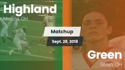 Matchup: Highland vs. Green  2018