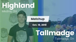 Matchup: Highland vs. Tallmadge  2018