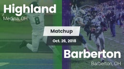 Matchup: Highland vs. Barberton  2018