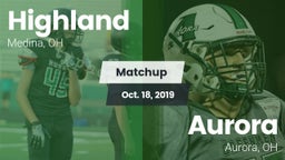 Matchup: Highland vs. Aurora  2019
