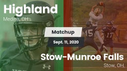 Matchup: Highland vs. Stow-Munroe Falls  2020