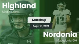 Matchup: Highland vs. Nordonia  2020