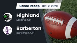Recap: Highland  vs. Barberton  2020