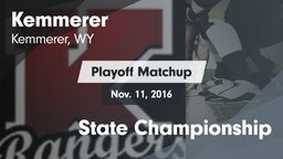 Matchup: Kemmerer  vs. State Championship 2016