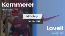 Matchup: Kemmerer  vs. Lovell  2017