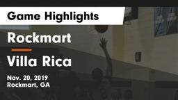 Rockmart  vs Villa Rica  Game Highlights - Nov. 20, 2019